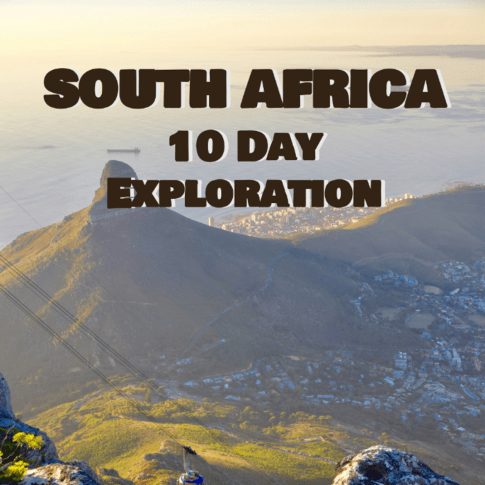 South Africa Seven Day Itinerary Your Epic Adventure Awaits