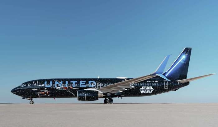 United airlines star wars the rise of skywalker