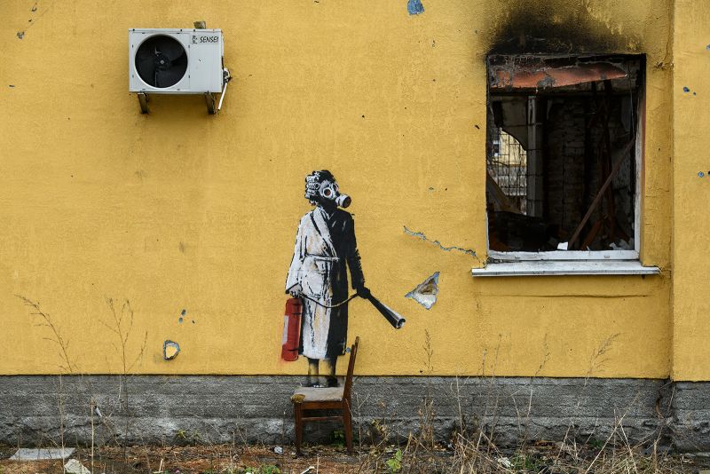 Banksy 3d street art bristol