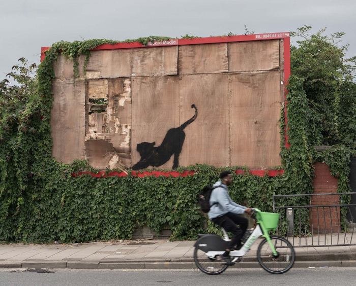 Banksy new bristol graffiti