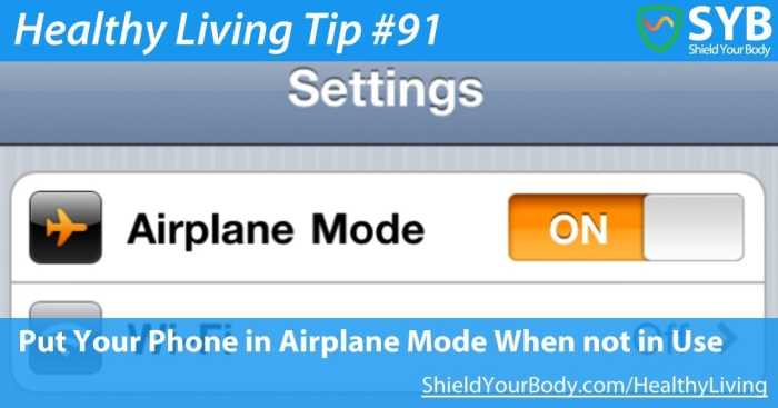What happens if you dont use airplane mode