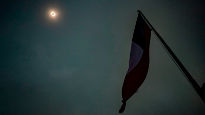 Solar eclipse south america