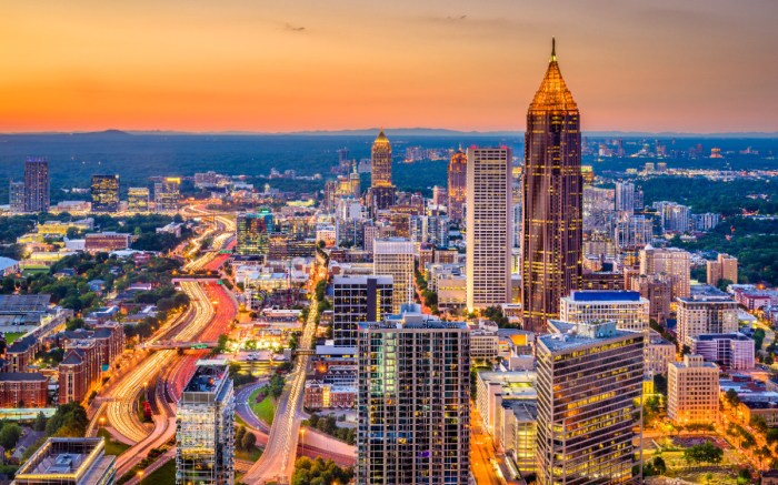 Atlanta georgia best city to live in us east coast