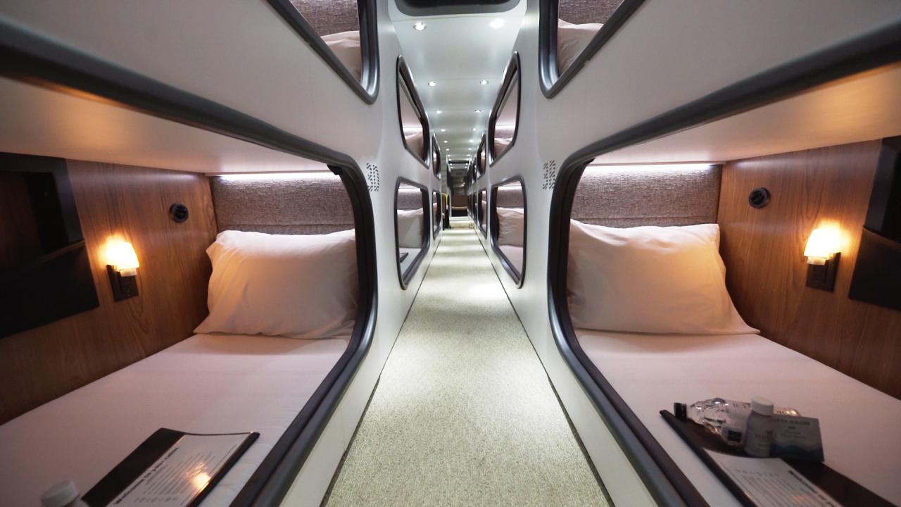 Cabin Overnight Bus to San Francisco