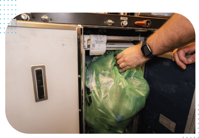 How to reduce waste when flying