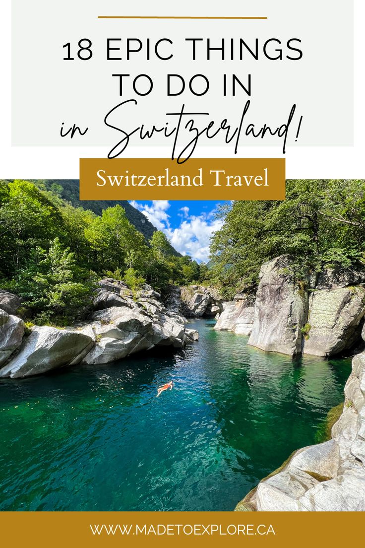 Epic Adventure Ideas for Switzerland Every Traveler Must See
